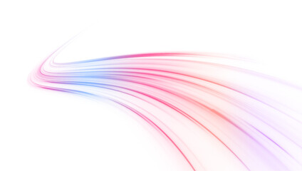 Leinwandbilder - Luminous green neon waves PNG. Colored shiny sparks of spiral wave. Curved bright speed line swirls.	