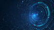 © Derby - Blue technology element background, suitable for digital transformation display