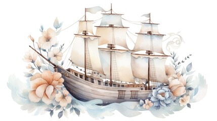 Wall Mural - an old ship