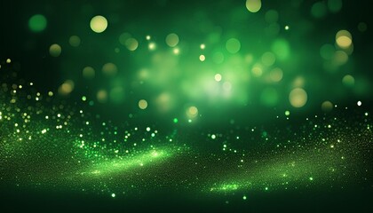 Wall Mural - green sparkle glitter abstract background