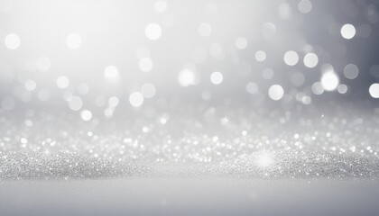 Wall Mural - white sparkle glitter abstract background