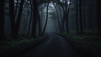 Elegant dark nature wallpaper with a minimalist aesthetic