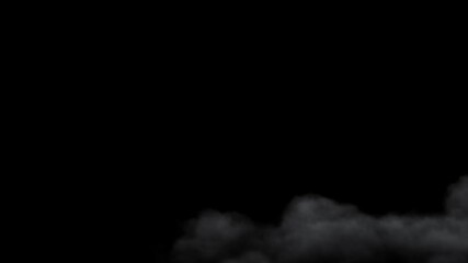 Wall Mural - cloud soft fly over sky with alpha channel. flying over sky passing clouds on alpha channel place on