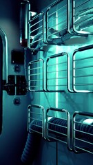Wall Mural - interior of futuristic internation space station