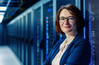 © ADDICTIVE STOCK CORE - Confident female professional at data center. Generative AI image