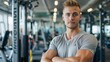 © Sanja - Confident man standing in the gym with crossed arms