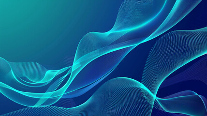 Wall Mural - Abstract background with blue color waves