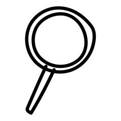 Sticker - PNG discovery equipment magnifying glass, transparent background