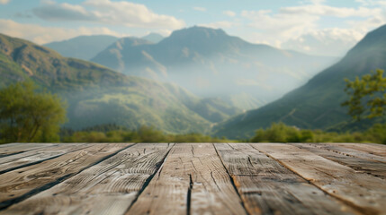 Wall Mural - table in the mountains