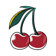 Poster - Cherry png sticker, transparent background