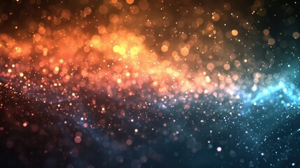 Wall Mural - Vibrant Abstract Bokeh Lights Background with Colorful Glow