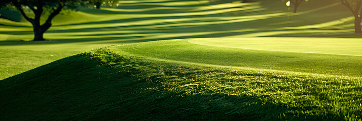 Poster - golf green perspective photography