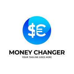 Canvas Print - Money Changer Logo Template Design Vector