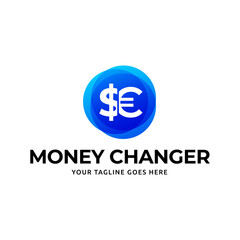 Poster - Money Changer Logo Template Design Vector