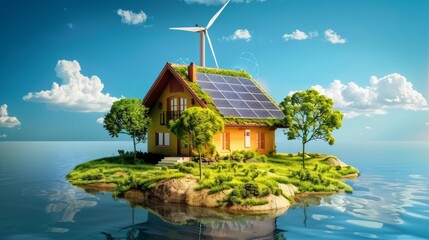 Wall Mural - Eco-Friendly Energy Concept. Lawyer creating ecofriendly legislation for clean energy and sustainable practices to save Earth. Concept Environment, Legislation, Clean Energy, Sustainability.