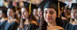 © tanapat - Graduation ceremony with students in caps and gowns