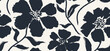 © andin - Abstract flower and leaf  seamless pattern.