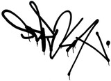 Spray Painted Graffiti icon Sprayed isolated with a white background, graffiti symbol Vector illustration.
