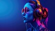 © redlis - DJ girl with headphones