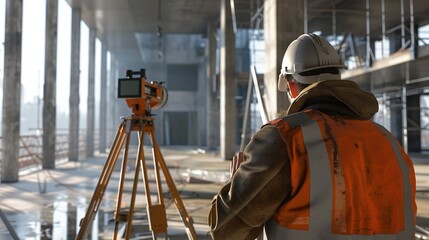 Discuss the importance of accurate surveying in construction projects. How do surveyors contribute to the planning and layout of buildings