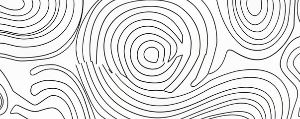 Wall Mural - Drawing outline of circle round pencil logo scribble thin line art. Continuous one line circle icon stroke sketch illustration drawing outline ball black circular pencil logo scribble thin ring.