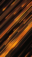 Canvas Print - Abstract orange light streaks conveying energy and motion