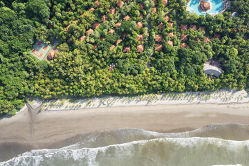 Canvas Print - Clean long coastline beach