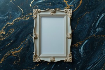 Wall Mural - Empty advertise blank advertise frame sits against a relaxing style background