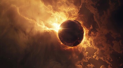 Wall Mural - Planet in Sky