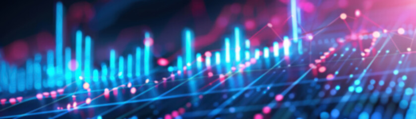 abstract technology background with glowing lines and bright dots representing data streams, perfect