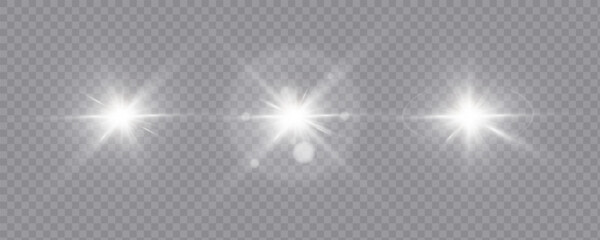 Wall Mural - light effect of glare and bright glow isolated on transparent background. adobe illustrator artwork