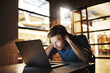 © peopleimages.com - Night, man or frustrated by laptop or error for project deadline mistake, 404 or phishing website. Anxiety, hacked or security engineer with stress for financial crisis, digital fraud or online scam