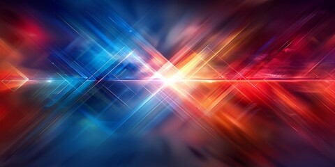 Wall Mural - dynamic abstract background with multicolored light bursts and gradient patterns, displaying energy 