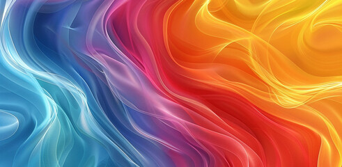 Wall Mural - Abstract multicolored background, backgrounds for design, waves, color, banner, web banner, poster, website header, design	