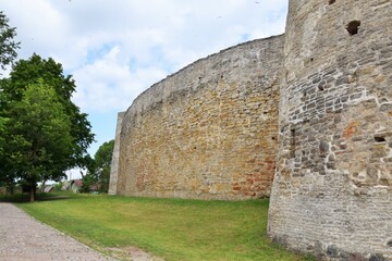 Wall Mural - Izborsk Walls of an ancient fortress. Russia