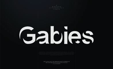 Wall Mural - Gabies, sport modern urban alphabet fonts typography abstract technology future creative logo design