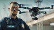 © GoodandEvil - Officer operates surveillance drone in urban setting