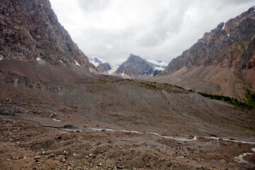 Wall Mural - Aktru valley. Altai Mountains landscape