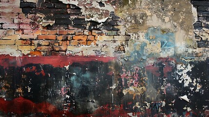 Wall Mural - Weathered Brick Wall Texture