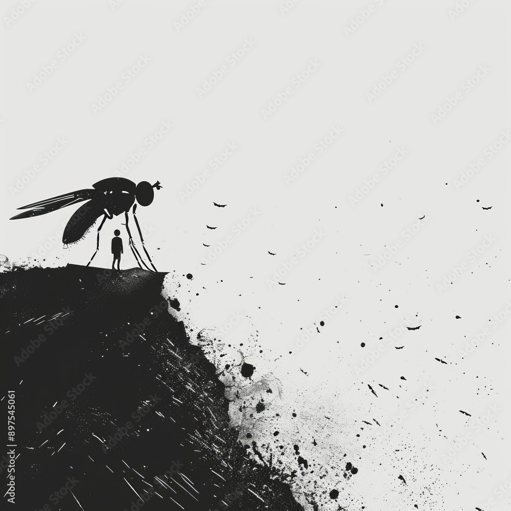 The story of man's confrontation with a giant insect. A post ...