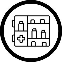 Canvas Print - Medicine Cabinet Icon Design