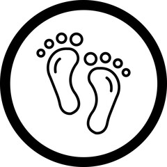 Canvas Print - Barefoot Vector Icon Design