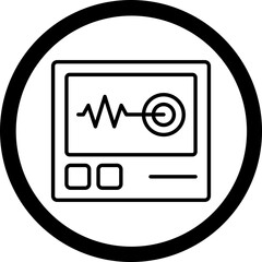 Sticker - Monitoring Icon Design