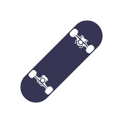 Skateboard icon logo design