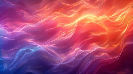 Poster - Radiant abstract background with luminous, iridescent textures and intense, vivid colors that create a bold and energetic visual experience. Watercolor style, high resolution Illustration, in the