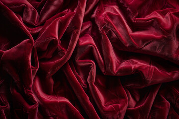 Wall Mural - a visual of the deep, rich texture of velvet fabric, focusing on the dense pile and the way it captu