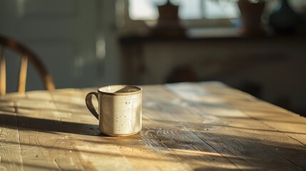 Wall Mural - Small mug on table