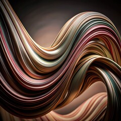 Wall Mural - Abstract Liquid Shape in Colorful Swirls. Generative AI