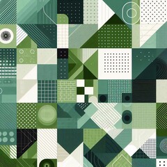 Wall Mural - modern art style geometric background. ai generated illustration