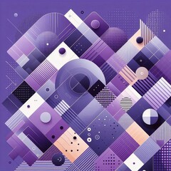 Wall Mural - modern art style geometric background. ai generated illustration